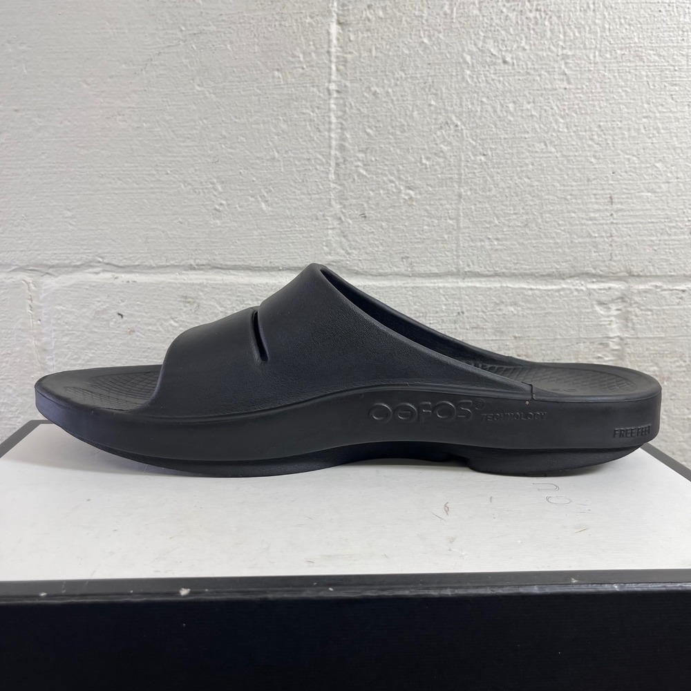 Oofos OOahh Black Sport Recovery Slides Sandals Slip On Men's Size 13 US/46‎ EU - Picture 5 of 9